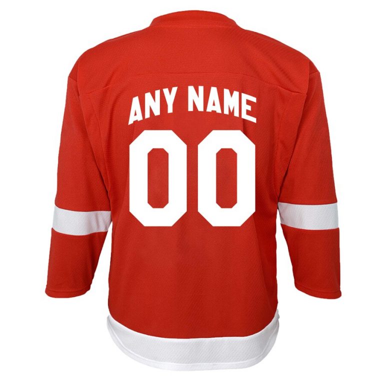 Detroit Red Wings CUSTOM Infant Baby Replica Home Jersey Detroit Game