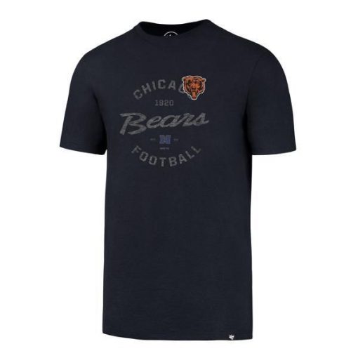 Chicago Bears Men's 47 Brand Navy Crosstown Flanker T-Shirt