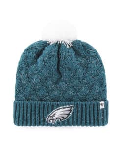 Philadelphia Eagles Women's 47 Brand Pacific Green Fiona Cuff Knit Hat