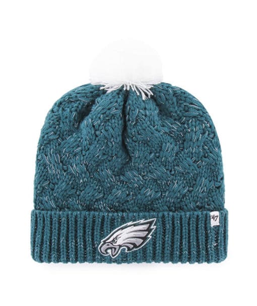 Philadelphia Eagles Women's 47 Brand Pacific Green Fiona Cuff Knit Hat