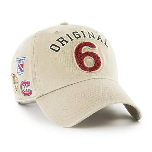 Original Six 47 Brand Khaki Clean Up Adjustable Hat Alt Side