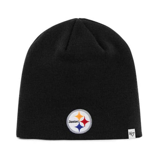 Pittsburgh Steelers YOUTH 47 Brand Black Beanie Hat