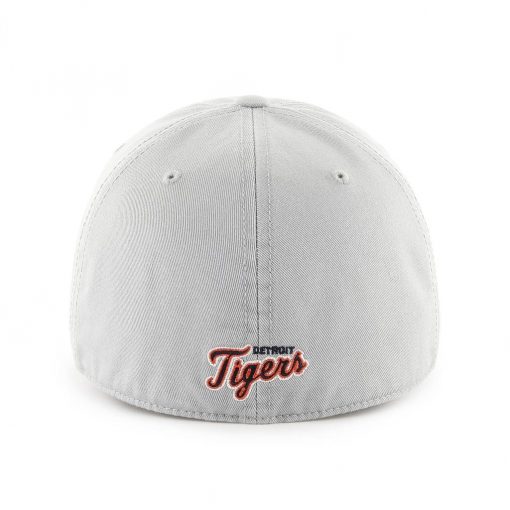 Detroit Tigers 47 Brand Franchise Gray Navy Logo Fitted Hat Back