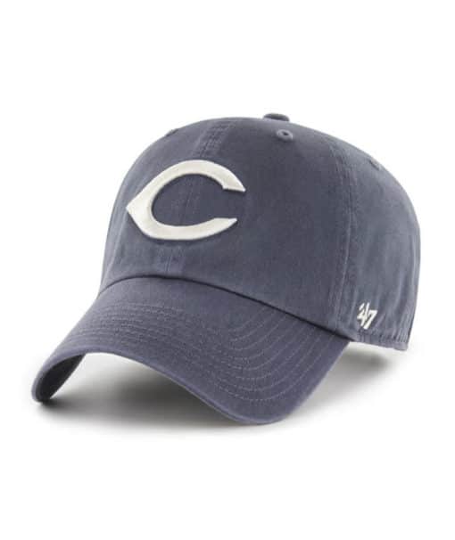 Cincinnati Reds 47 Brand Vintage Navy Clean Up Adjustable Hat