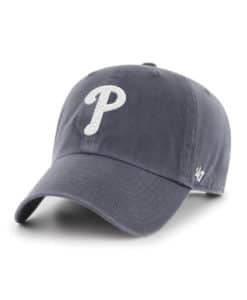 Philadelphia Phillies 47 Brand Vintage Navy Clean Up Adjustable Hat