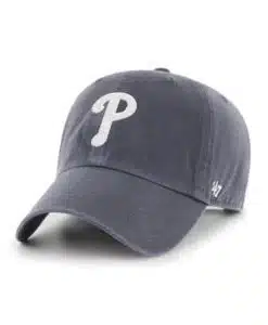 Philadelphia Phillies 47 Brand Vintage Navy Clean Up Adjustable Hat