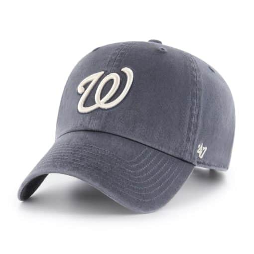 Washington Nationals 47 Brand Vintage Navy Clean Up Adjustable Hat
