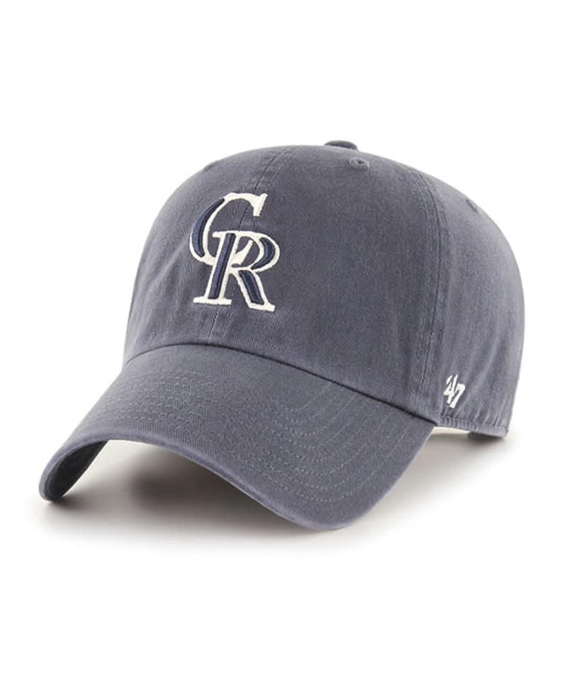 47 Colorado Rockies Gray Vintage Clean Up Adjustable Hat