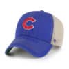 Chicago Cubs 47 Brand Blue Trawler Khaki Mesh Clean Up Snapback Hat