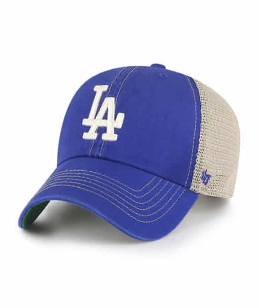 Los Angeles Dodgers 47 Brand Trawler Blue Clean Up Mesh Snapback Hat