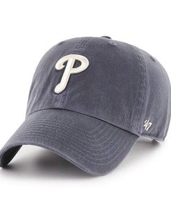 Philadelphia Phillies 47 Brand Vintage Navy Clean Up Adjustable Hat