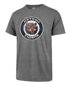 Detroit Tigers Men's 47 Brand Grey Vintage T-Shirt Tee