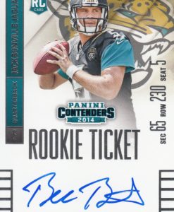 2014 Panini Contenders BLAKE BORTLES ROOKIE TICKET AUTO RC Variation II