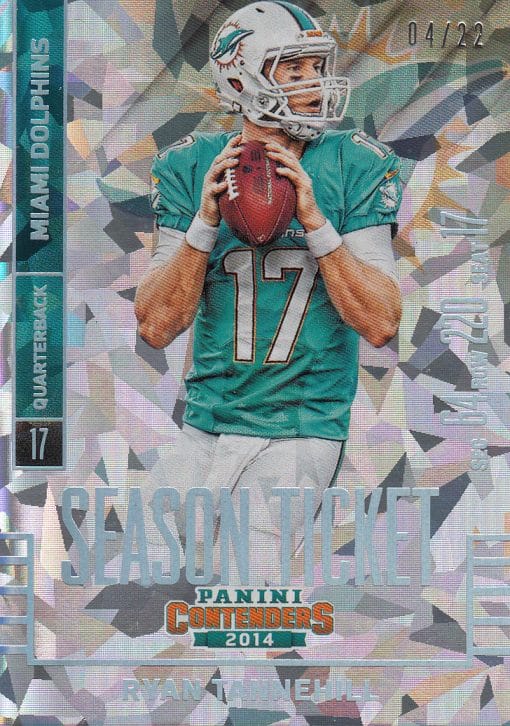 2014 Panini Contenders RYAN TANNEHIL SEASON TICKET 04/22 CRACKED ICE