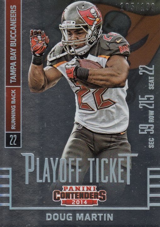 2014 Panini Contenders DOUG MARTIN PLAYOFF TICKET 105/199