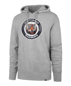 Detroit Tigers 47 Brand Gray Vintage Hoodie