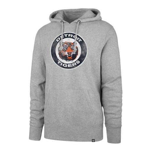 Detroit Tigers 47 Brand Gray Vintage Hoodie