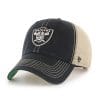 Oakland Raiders 47 Brand Trawler Black Clean Up Adjustable Hat