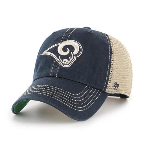 Los Angeles Rams 47 Brand Trawler Navy Clean Up Adjustable Hat