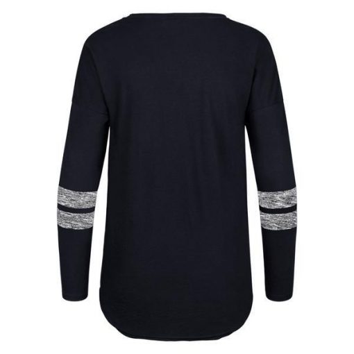 Detroit Tigers Women's 47 Brand Faded Navy Long Sleeve Tee T-Shirt - Image 2