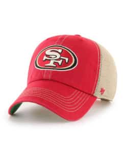 San Francisco 49ers 47 Brand Trawler Red Clean Up Adjustable Hat