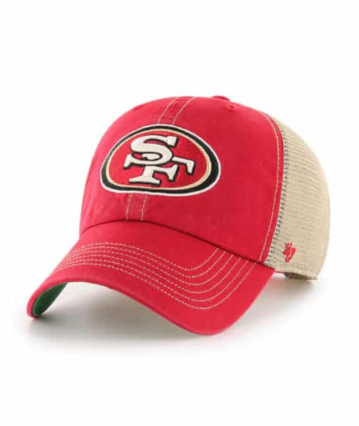 San Francisco 49ers 47 Brand Trawler Red Clean Up Adjustable Hat