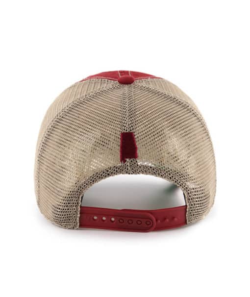 Alabama USA Flag 47 Brand Razor Red OHT Khaki Mesh Snapback Hat - Image 2