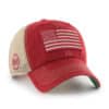 Alabama USA Flag 47 Brand Razor Red OHT Khaki Mesh Snapback Hat