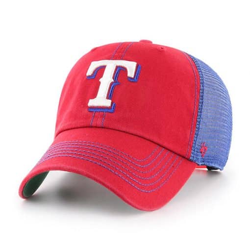 Texas Rangers 47 Brand Trawler Red Blue Clean Up Adjustable Hat