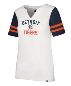 Detroit Tigers Women's 47 Brand All City Rhinestone Tee T-Shirt