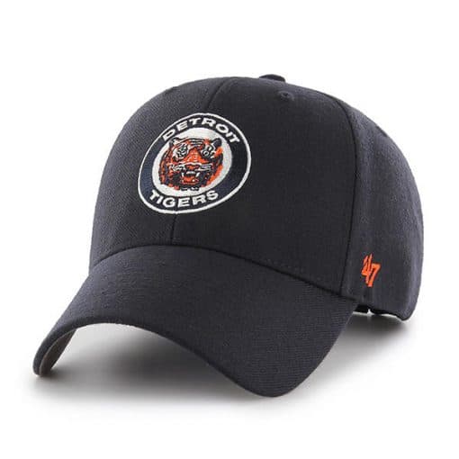 Detroit Tigers 47 Brand MVP Navy Cooperstown Adjustable Hat