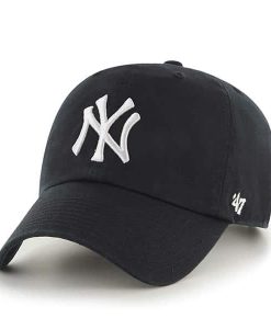 New York Yankees 47 Brand Clean Up Black Adjustable Hat