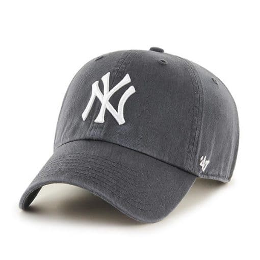 New York Yankees 47 Brand Clean Up Charcoal Adjustable Hat