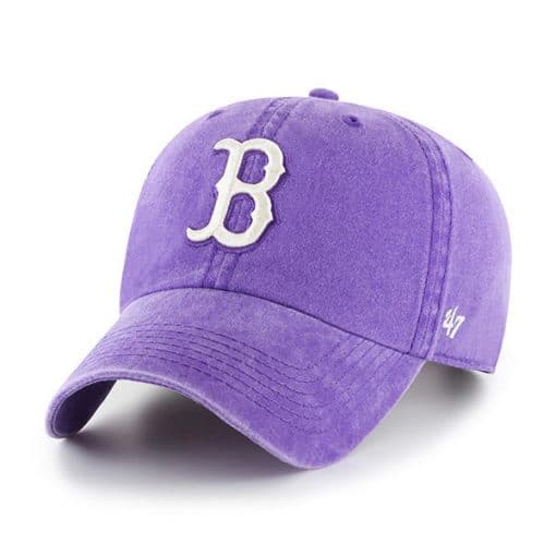 Boston Red Sox 47 Brand Bright Purple Clean Up Adjustable Hat