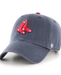 Boston Red Sox 47 Brand Vintage Socks Navy Clean Up Adjustable Hat