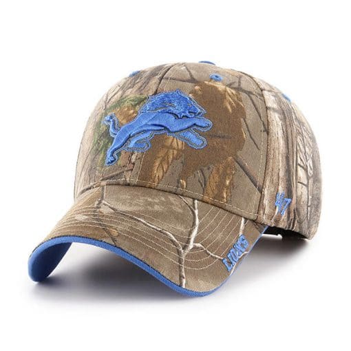 Detroit Lions 47 Brand Realtree Camo Frost MVP Adjustable Hat