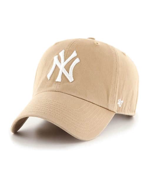 New York Yankees 47 Brand Khaki White NY Clean Up Adjustable Hat