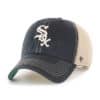 Chicago White Sox 47 Brand Black Trawler Khaki Mesh Clean Up Snapback Hat