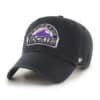 Colorado Rockies 47 Brand Cooperstown Black Clean Up Adjustable Hat