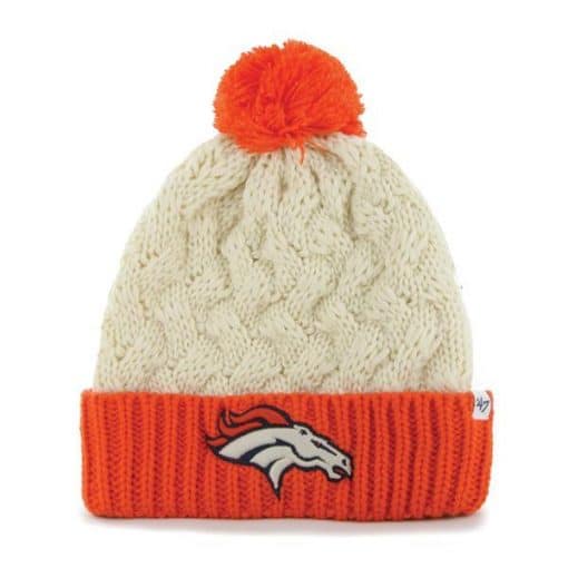 Denver Broncos Women's 47 Brand Matterhorn Natural Knit Hat