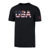 Operation Hat Trick 47 Brand USA Flag Navy T-Shirt Tee