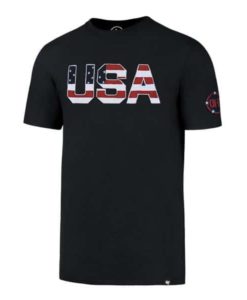 Operation Hat Trick 47 Brand USA Flag Navy T-Shirt Tee