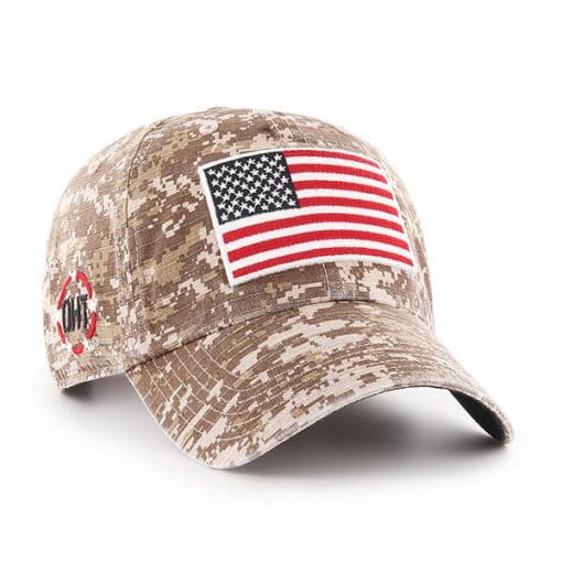 Operation Hat Trick Digital Camo Marpat 47 Brand Adjustable USA Flag Hat