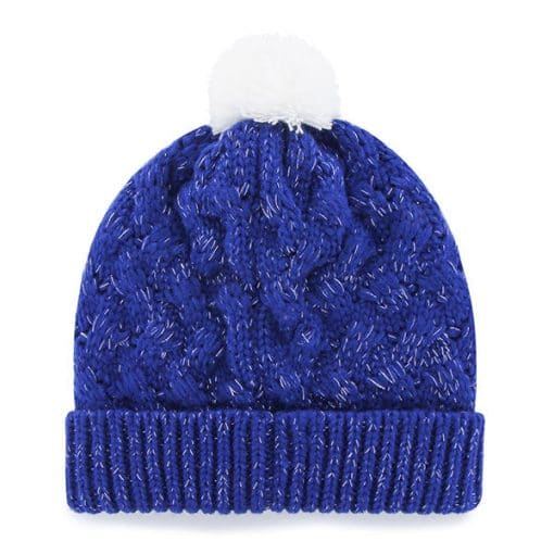 Chicago Cubs Women's 47 Brand C Blue Fiona Cuff Knit Hat - Image 2