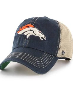 Denver Broncos 47 Brand Trawler Navy Clean Up Adjustable Hat