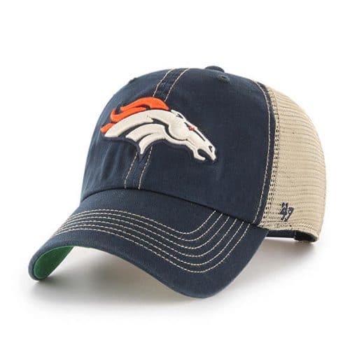 Denver Broncos 47 Brand Trawler Navy Clean Up Adjustable Hat