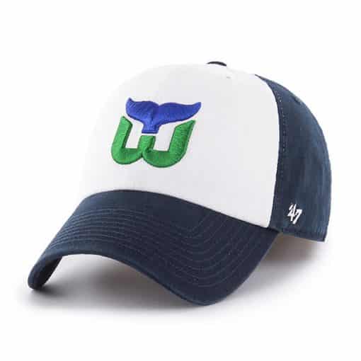 Hartford Whalers 47 Brand Navy Freshman Franchise Fitted Hat