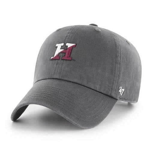 Harvard Crimson 47 Brand Abate Clean Up Charcoal Adjustable Hat