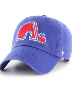 Quebec Nordiques 47 Brand Clean Up Royal Adjustable Hat