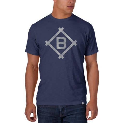 Brooklyn Dodgers Men's 47 Brand Blue Scrum T-Shirt Tee